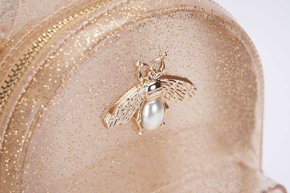 P30 B1214 Gold Gold Bee Jelly Mini Backpack (2 Colors)