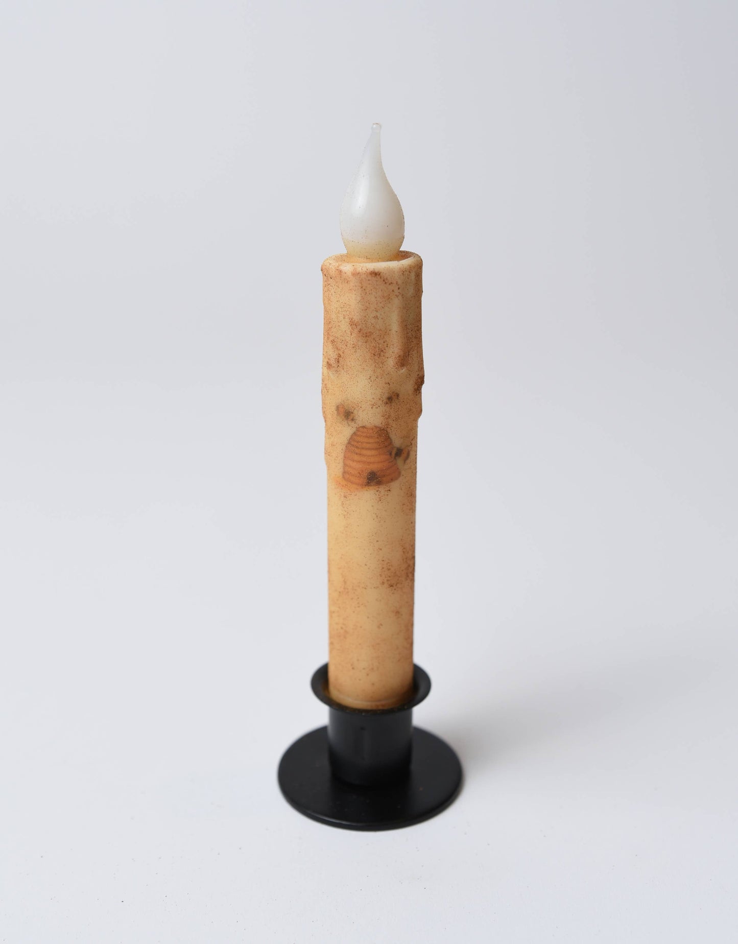 Beehive w/Bee's  LED Timer Taper Candle
