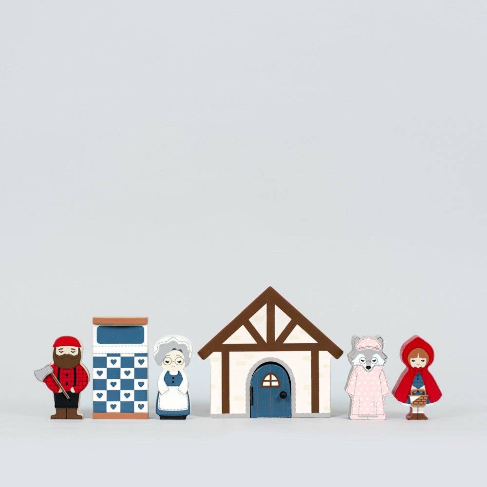 12692 - woodland storybook gift set 7 pc (RED RIDING HOOD)