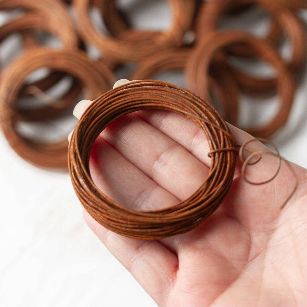 20 Gauge Rusty Tin Craft Wire (25 rolls each 30 feet long)
