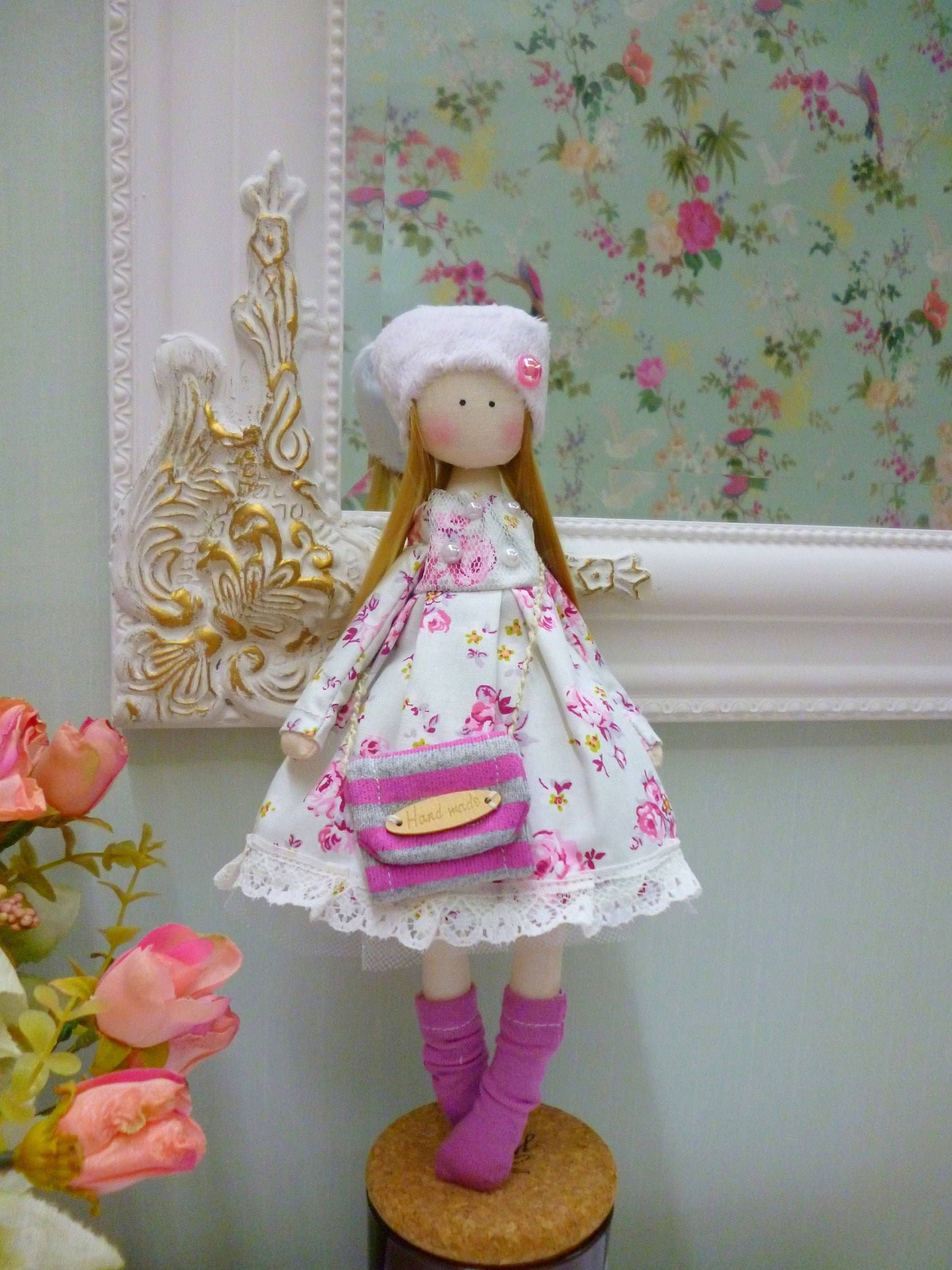 Carly Doll, Handmade Doll,Fabric Doll