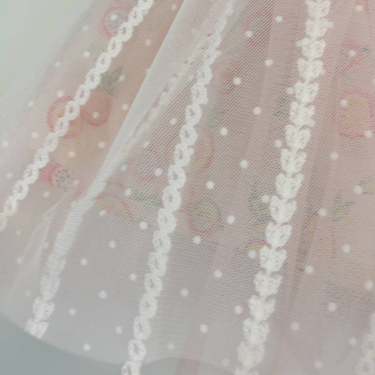 S30 15129 Reversible Fruit Pattern/ Mesh Tutu (2 Colors)