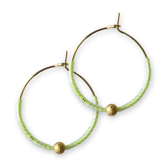 Sprinkles Earrings-Lime 