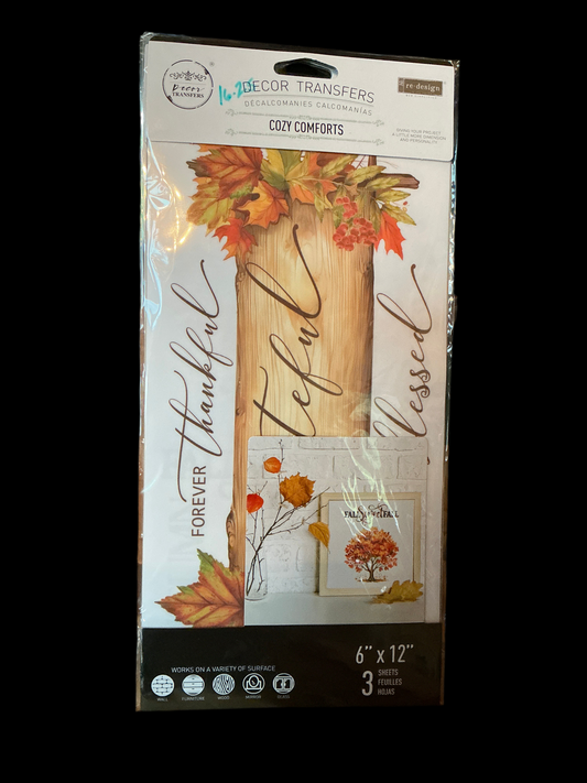 Decor transfers cozy comforts