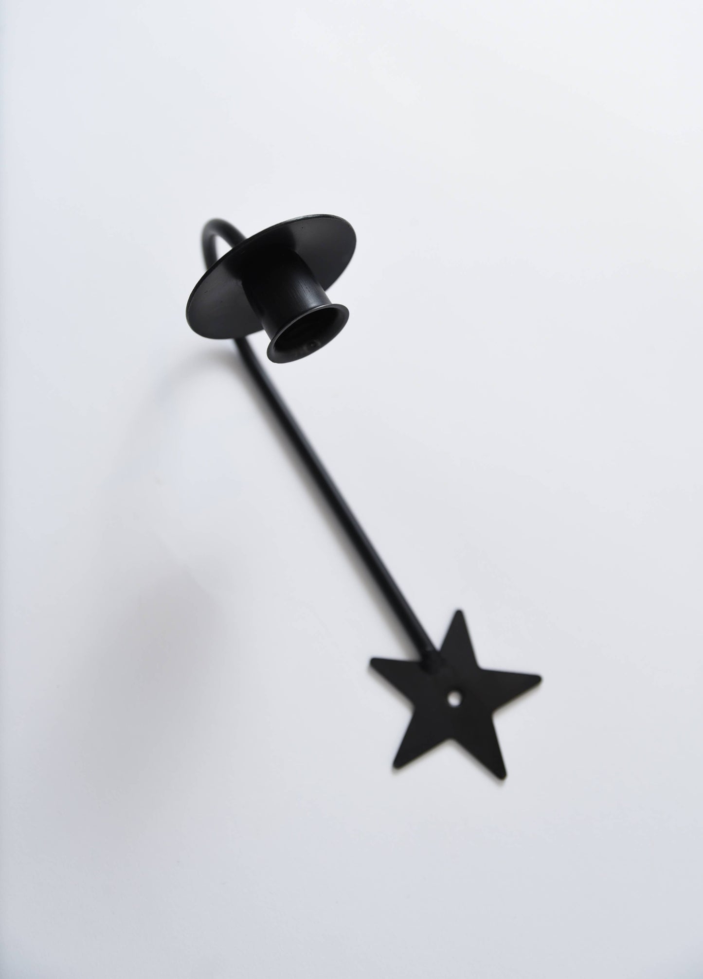 Iron Sconce Taper Holder with Star
