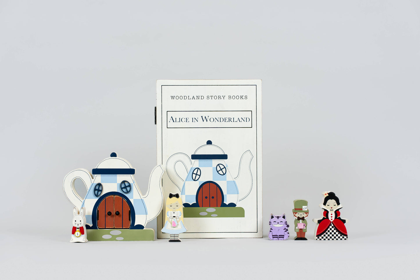 12087 - 8x12 woodland storybook gift set/7 (ALICE WONDERLAND