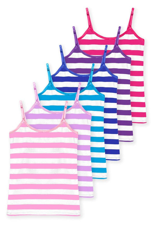GKT-16057BB Girl's Cami Tank w/ Stripe Print