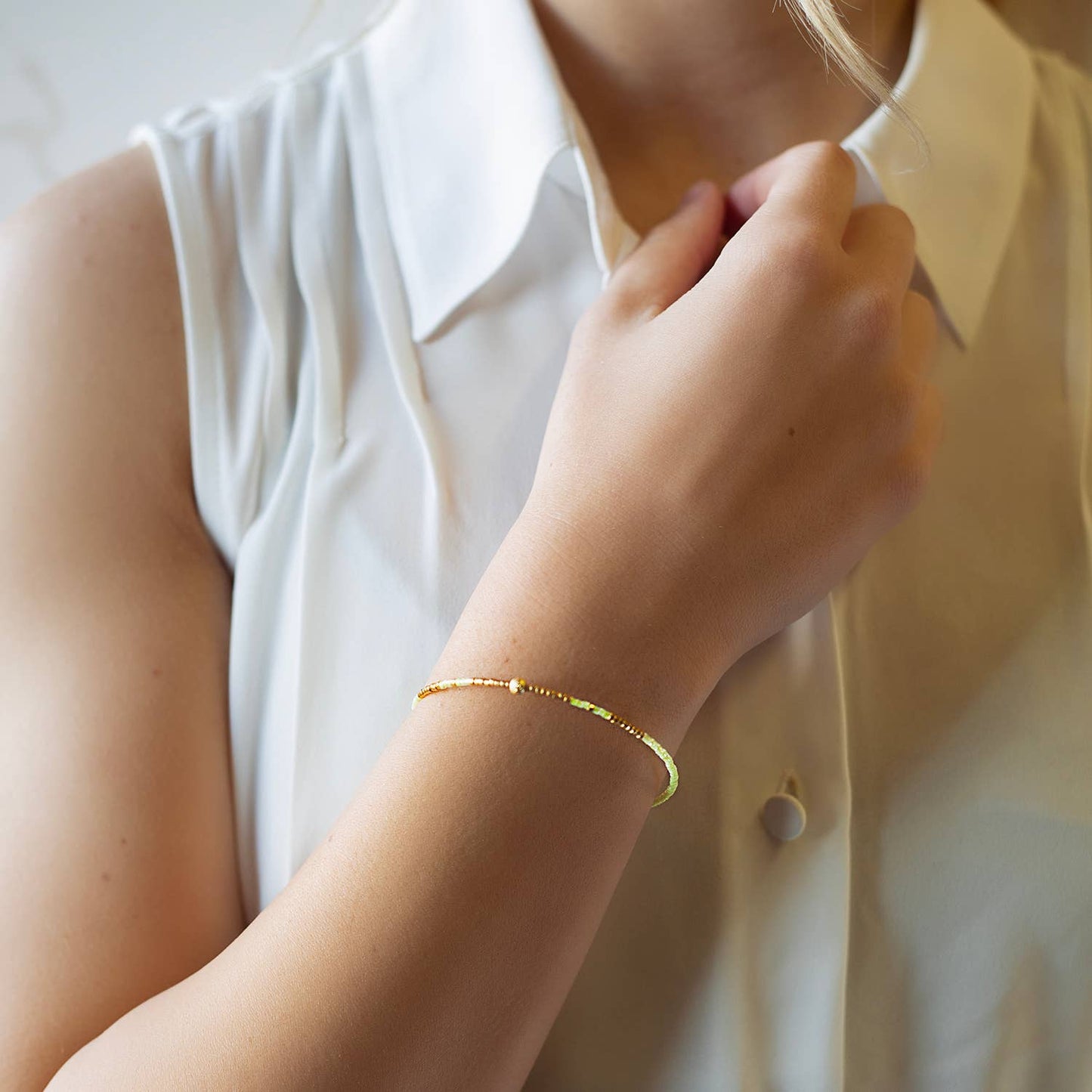 Sprinkles Bangle-Lime 