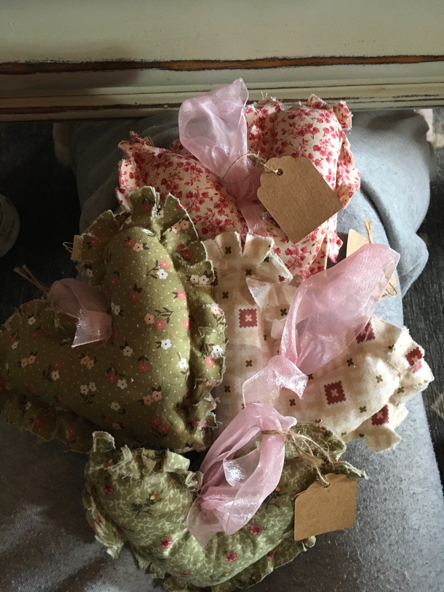 Fabric hearts