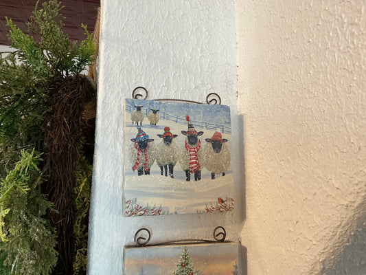 Christmas Shelf Sitters with decorative top