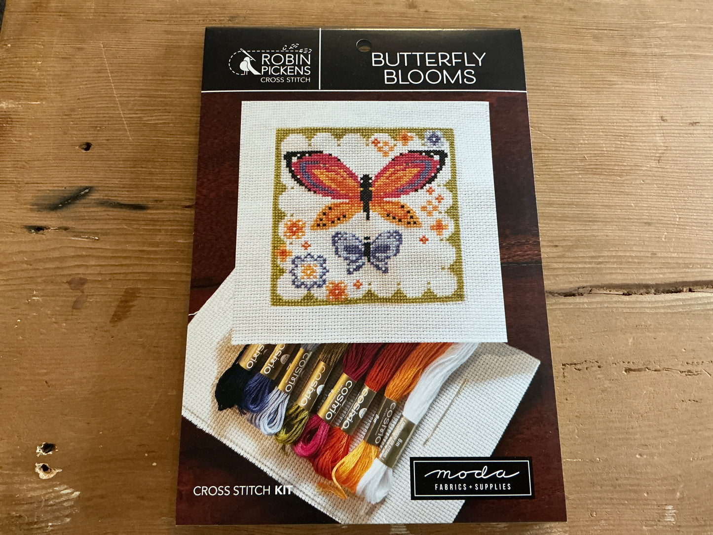 Butterfly blooms cross stitch kit
