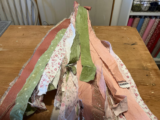 Christmas fabric garland (pre-pack)