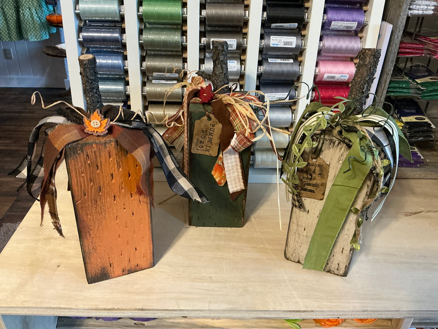 Pumpkin blocks large 8”