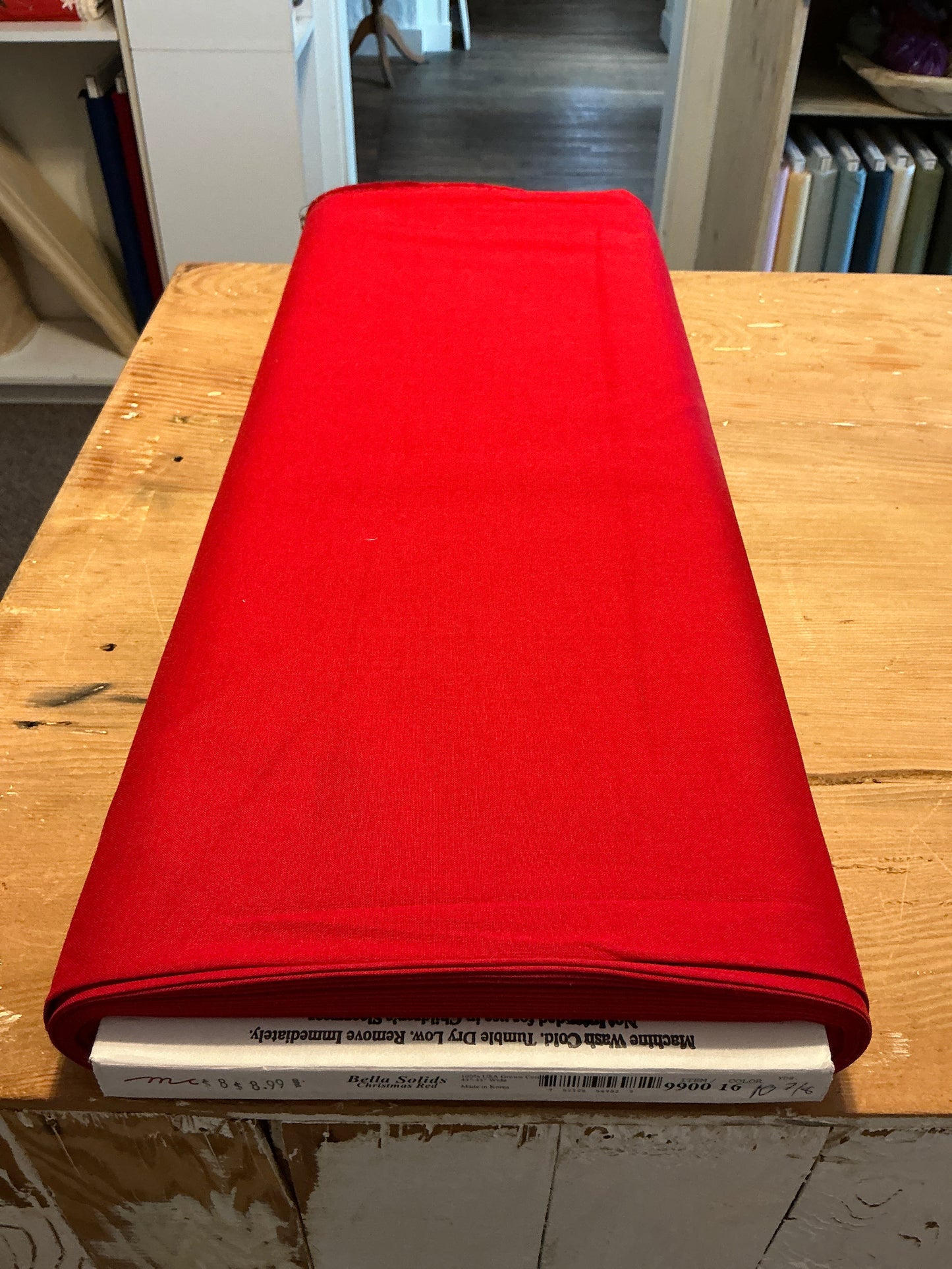 Bella solids Christmas red