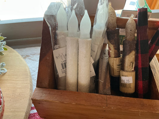 Winter Sparkle Taper Candle