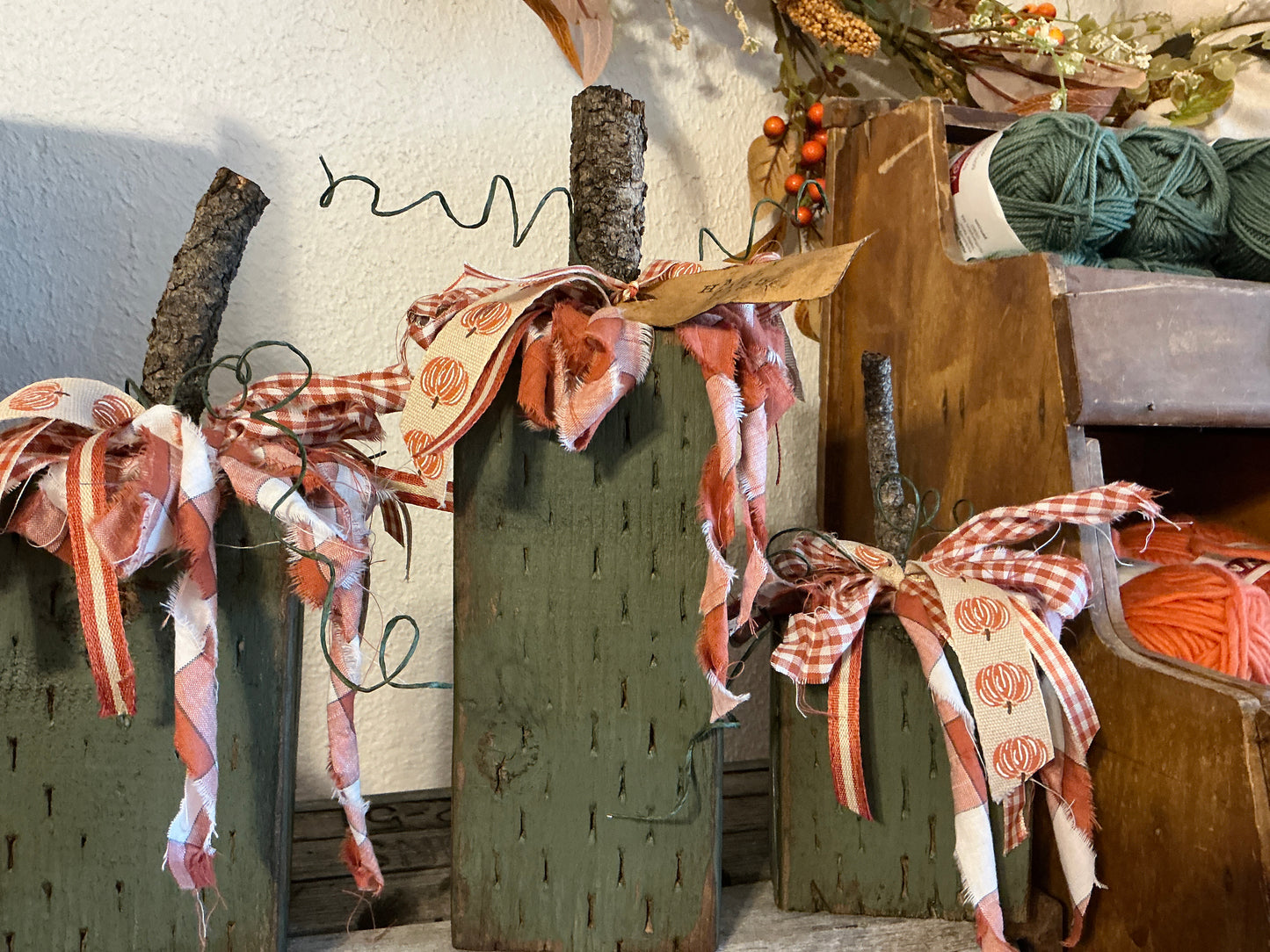 Pumpkin blocks large 8”