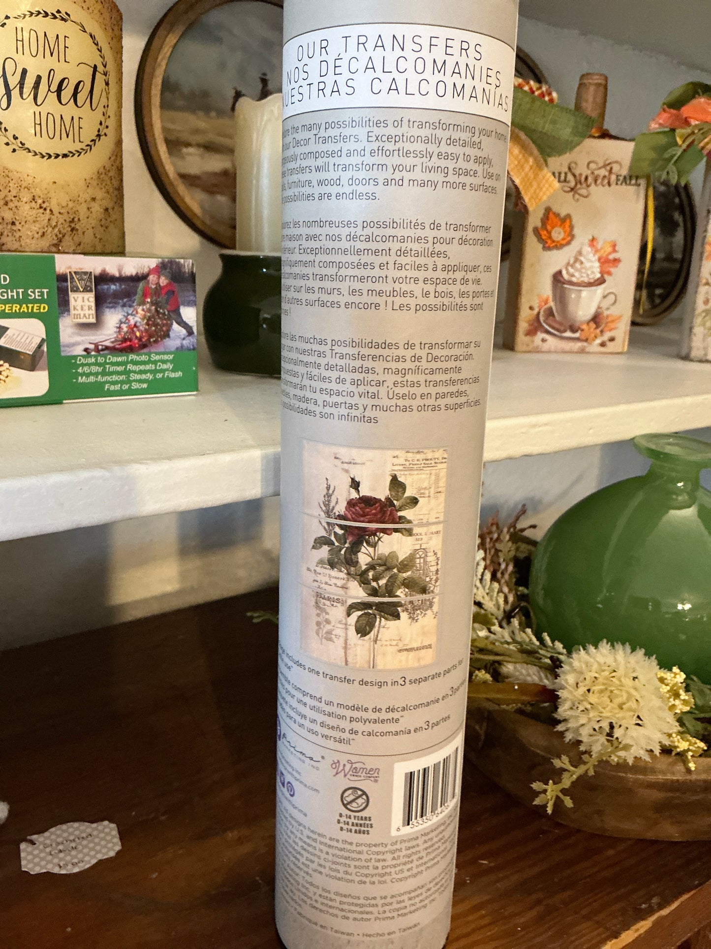 Botanical rose transfer