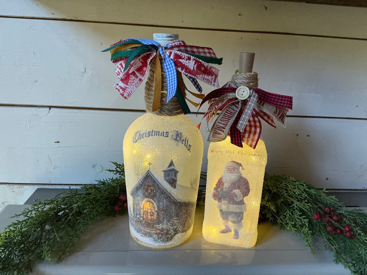 Frosted Christmas Jars