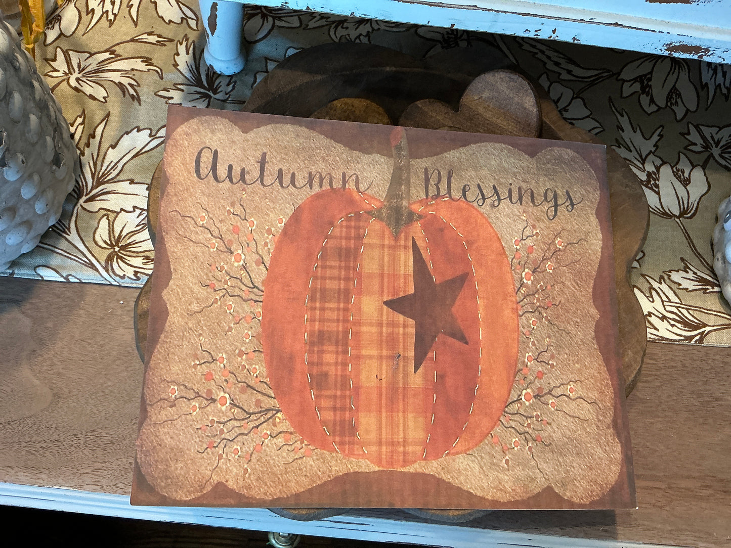 Card stock fall scene large