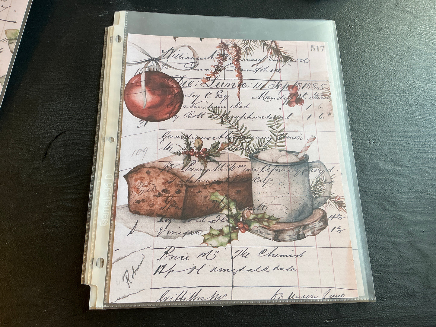 Nostalgic Christmas card stock  (8 x 10)