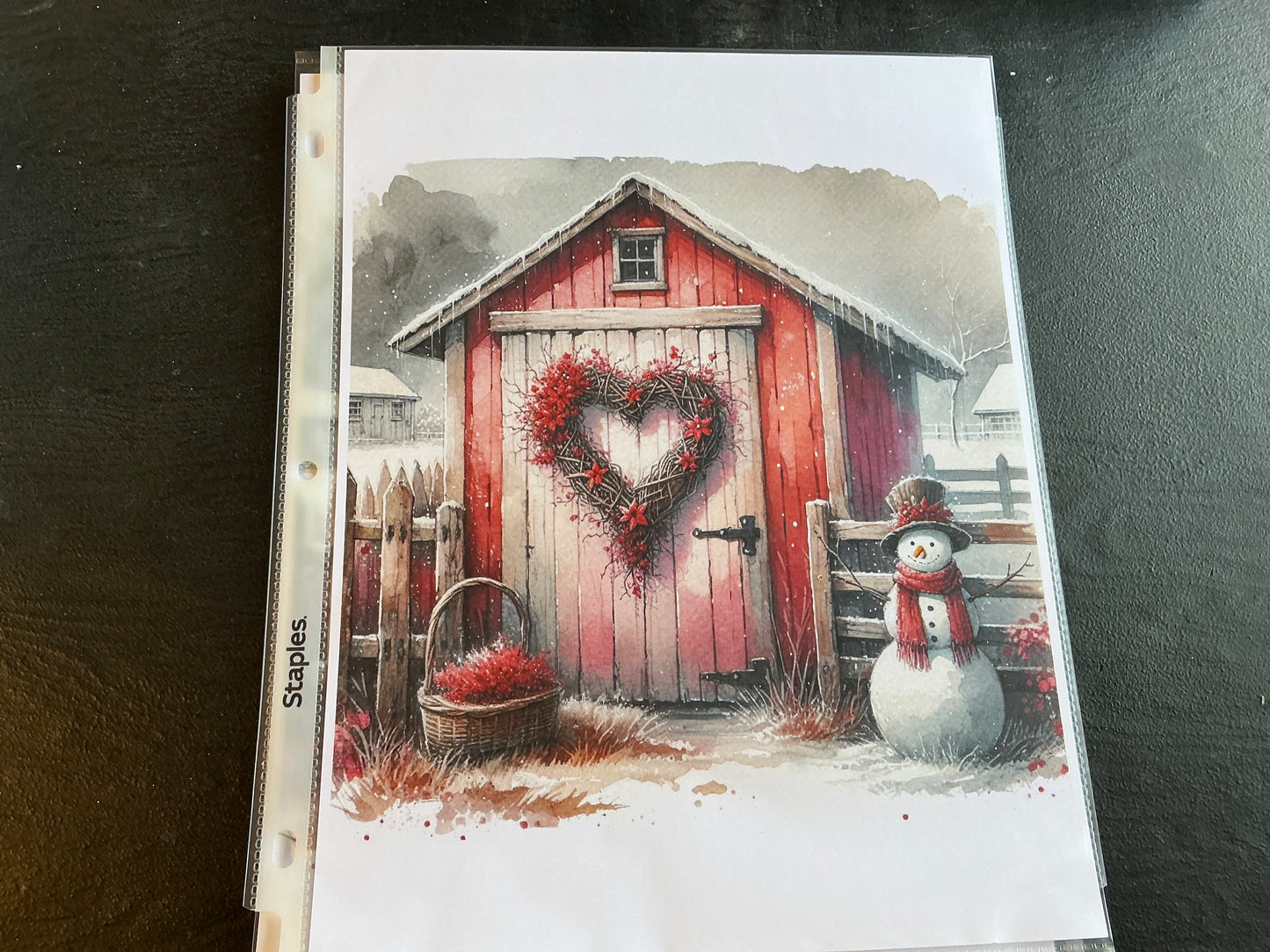 Christmas Card stock Scene