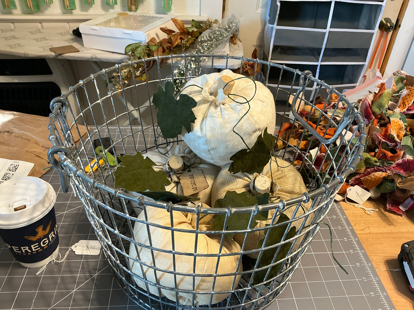 Small stuffed pumpkin