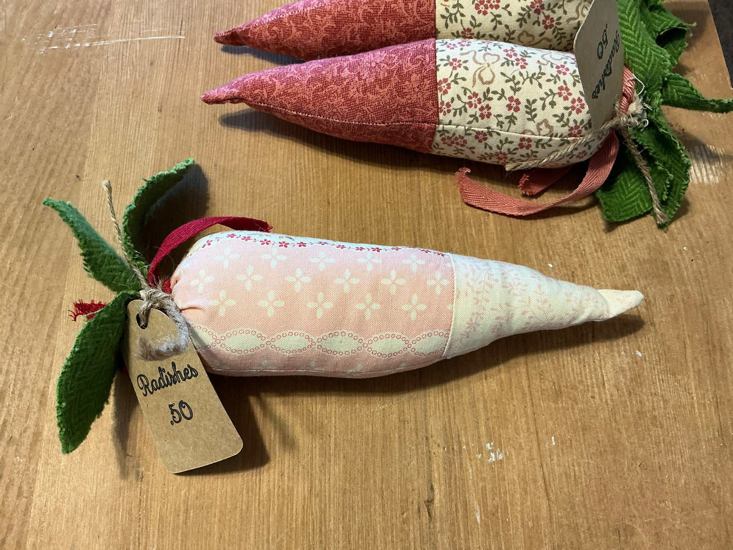 Fabric radishes