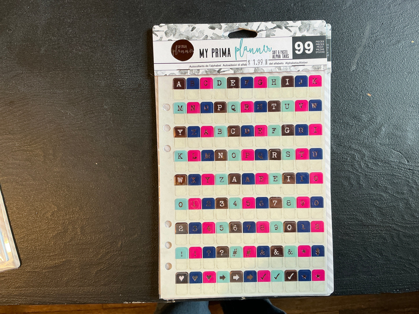 My prima planner alpha tabs