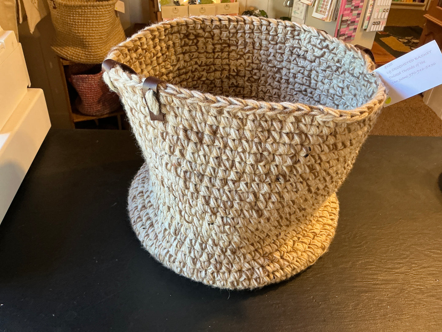 Large Crochet Basket
