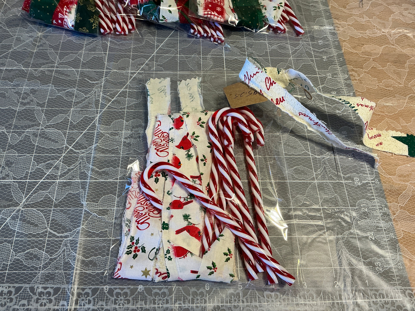 DIY fabric Candy Cane