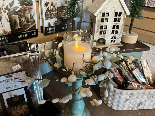 Pussy Willow Candle Ring