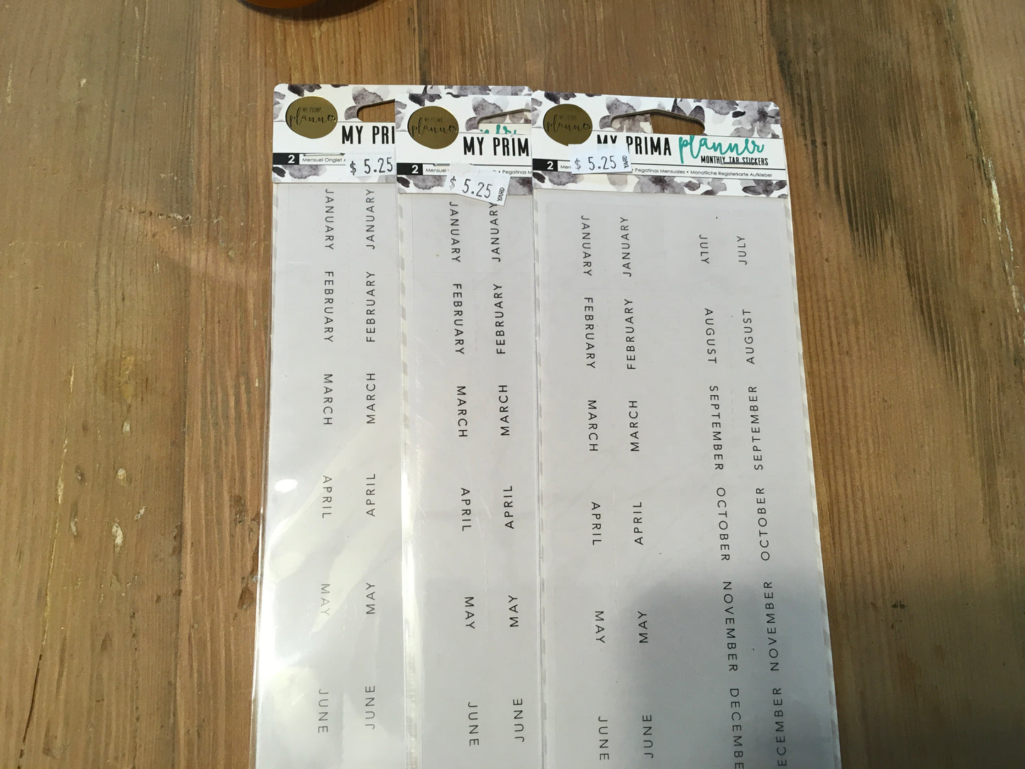 My prima planner monthly tabs stickers