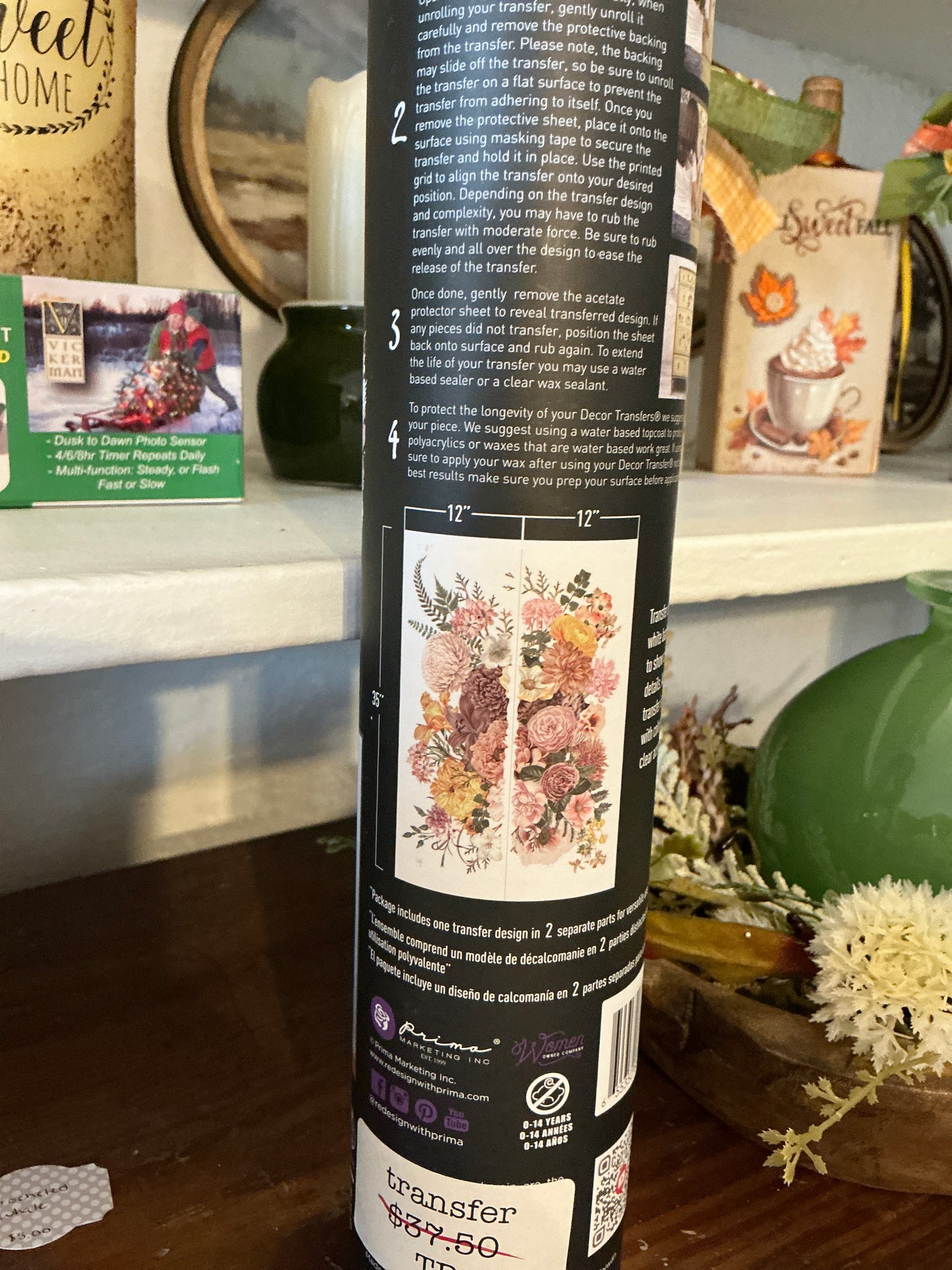 Woodland swirls transfer