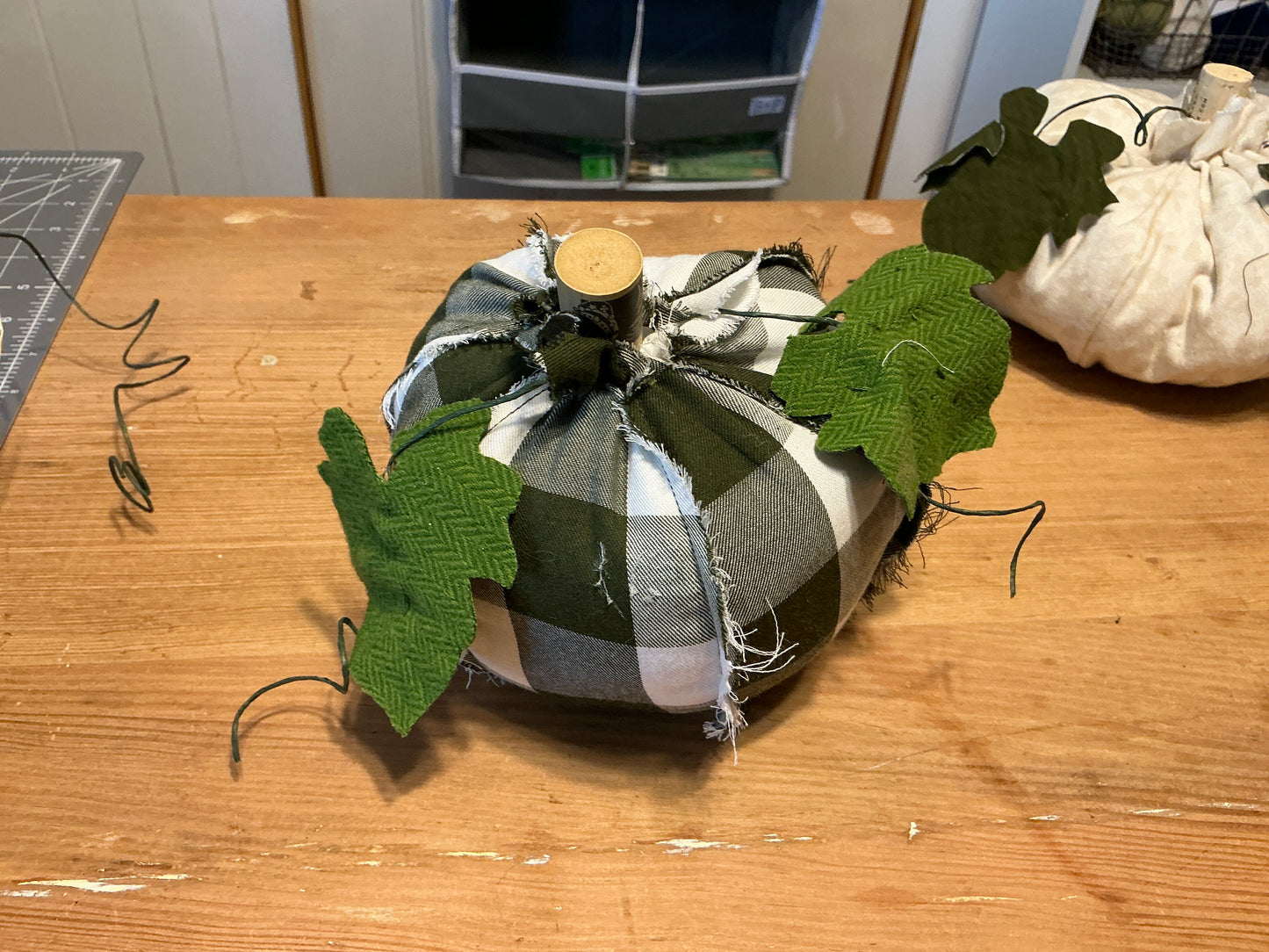 Small stuffed pumpkin