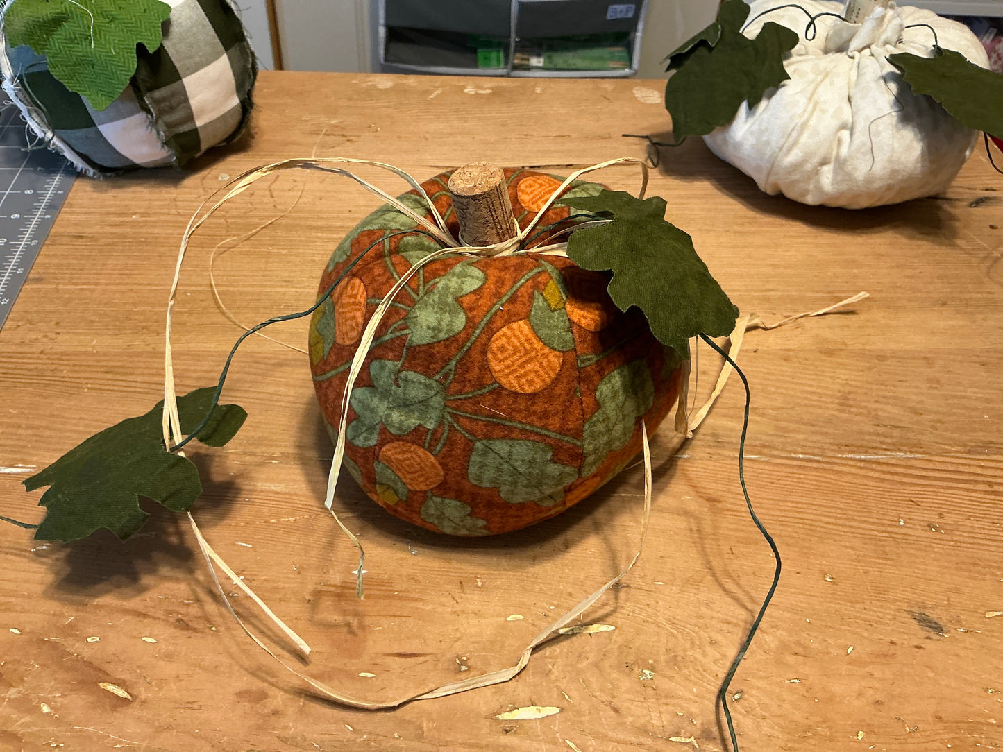 Small stuffed pumpkin