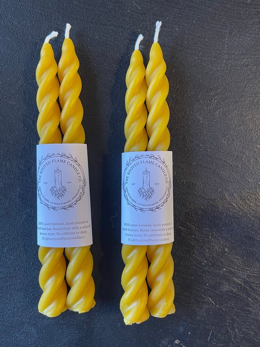 6” twisted candle set