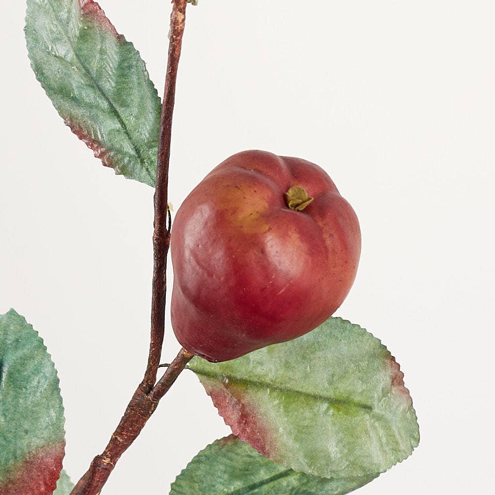 31" Artificial Red Pear Fruit Stem
