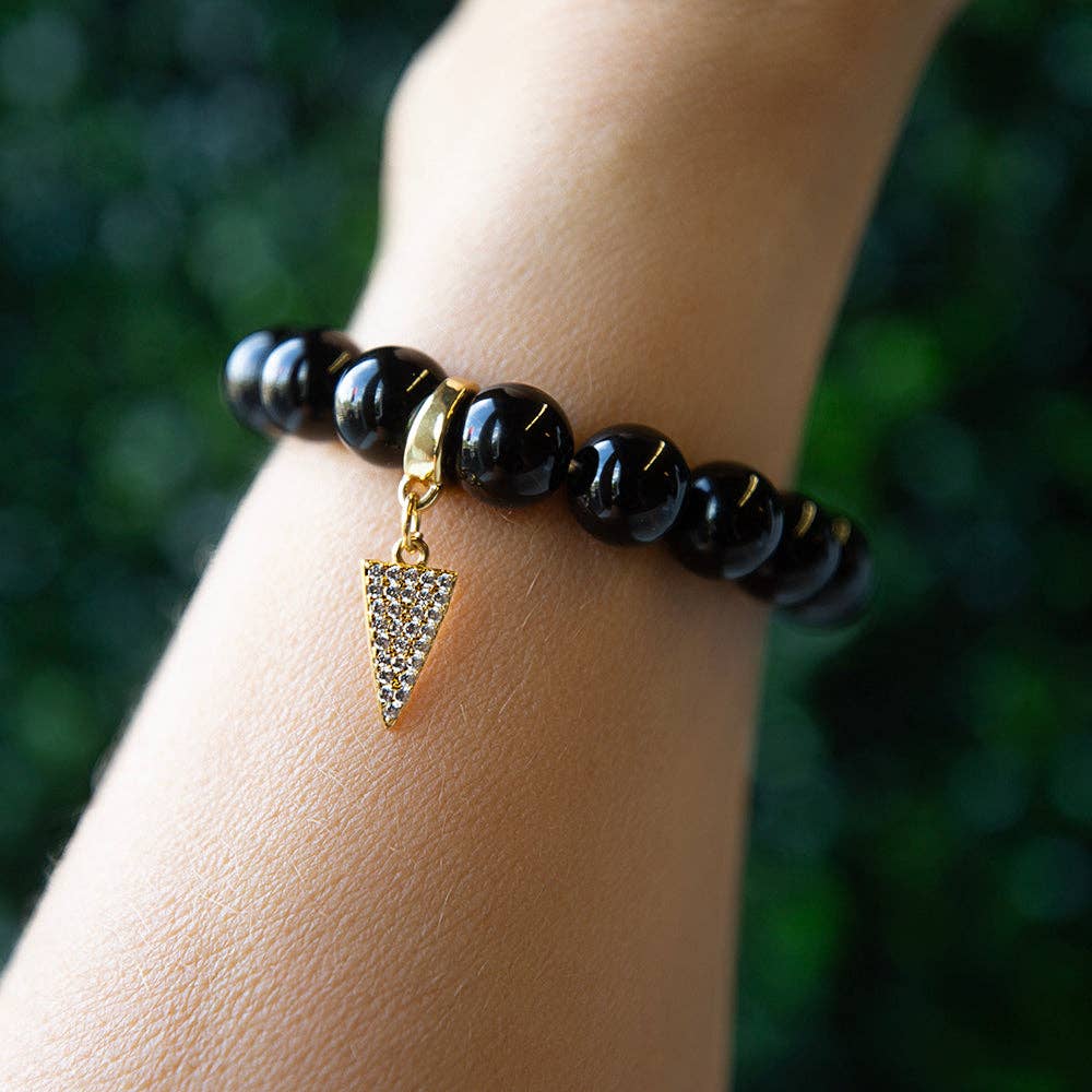 Arrow Charm, CZ | Charm Bar | Charm Necklace or Bracelet