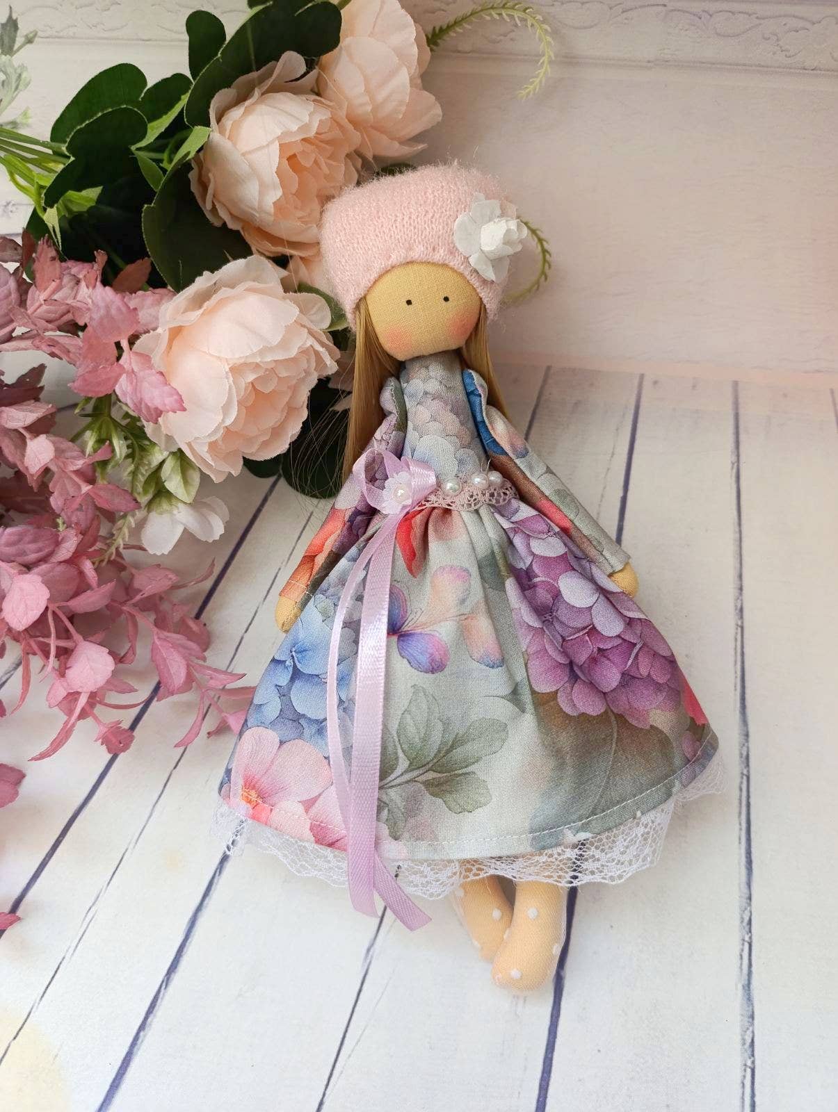 Kaitlyn Doll, Handmade Doll, Cloth Doll, Fabric Doll,