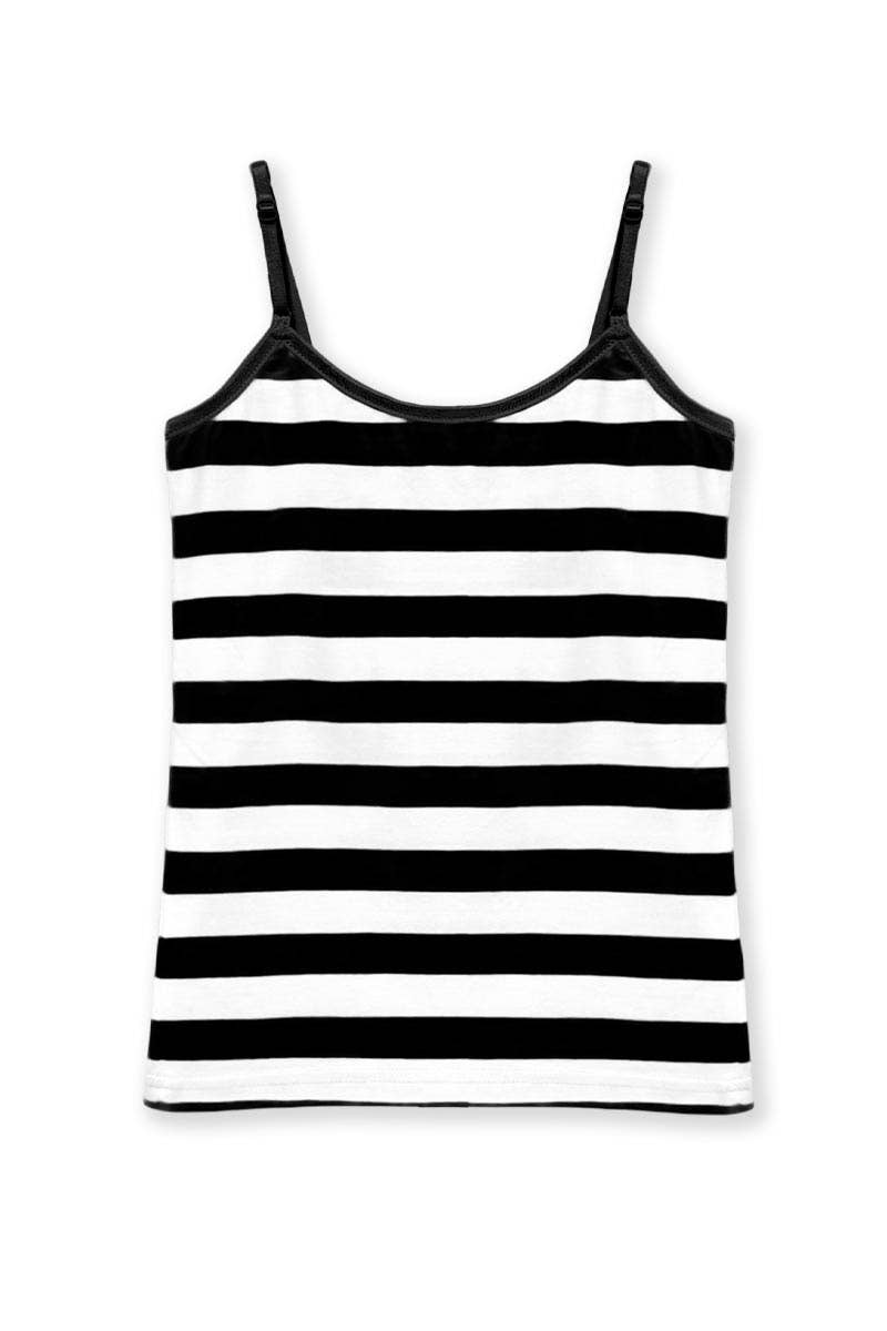 GKT-16057BB Girl's Cami Tank w/ Stripe Print