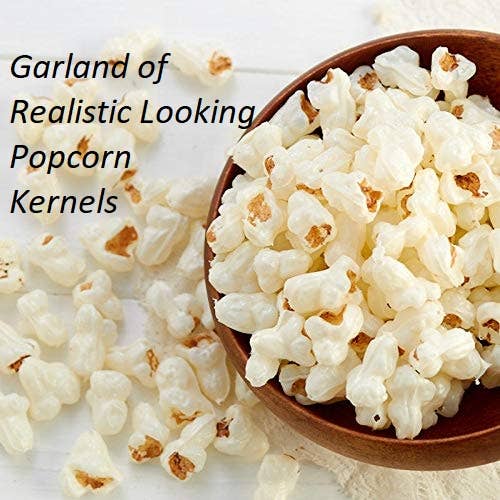 6' Artificial Old Fashion Popcorn Garland