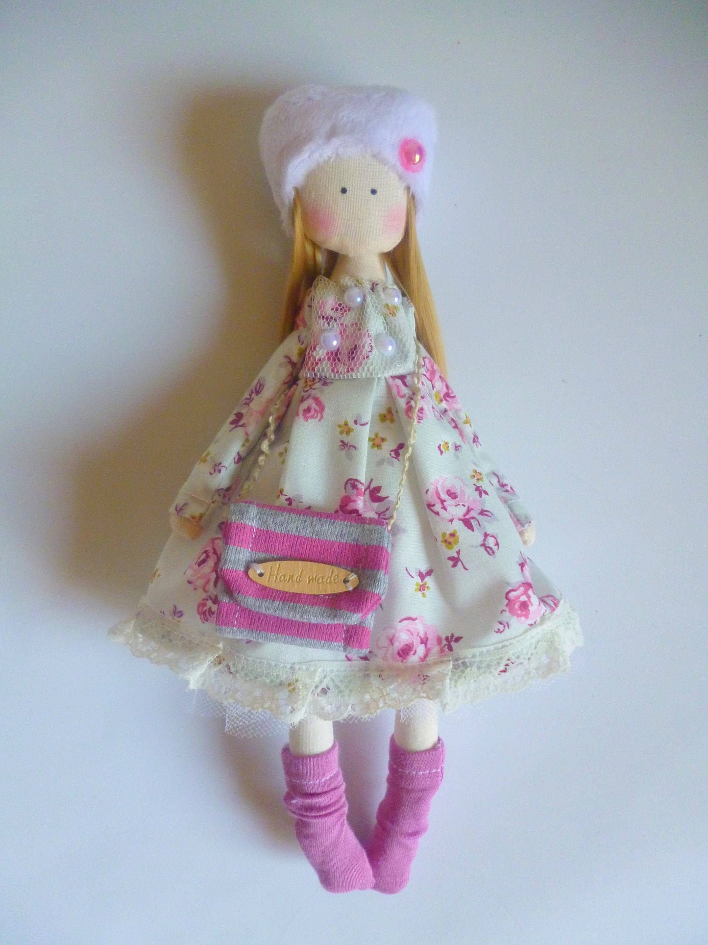 Carly Doll, Handmade Doll,Fabric Doll