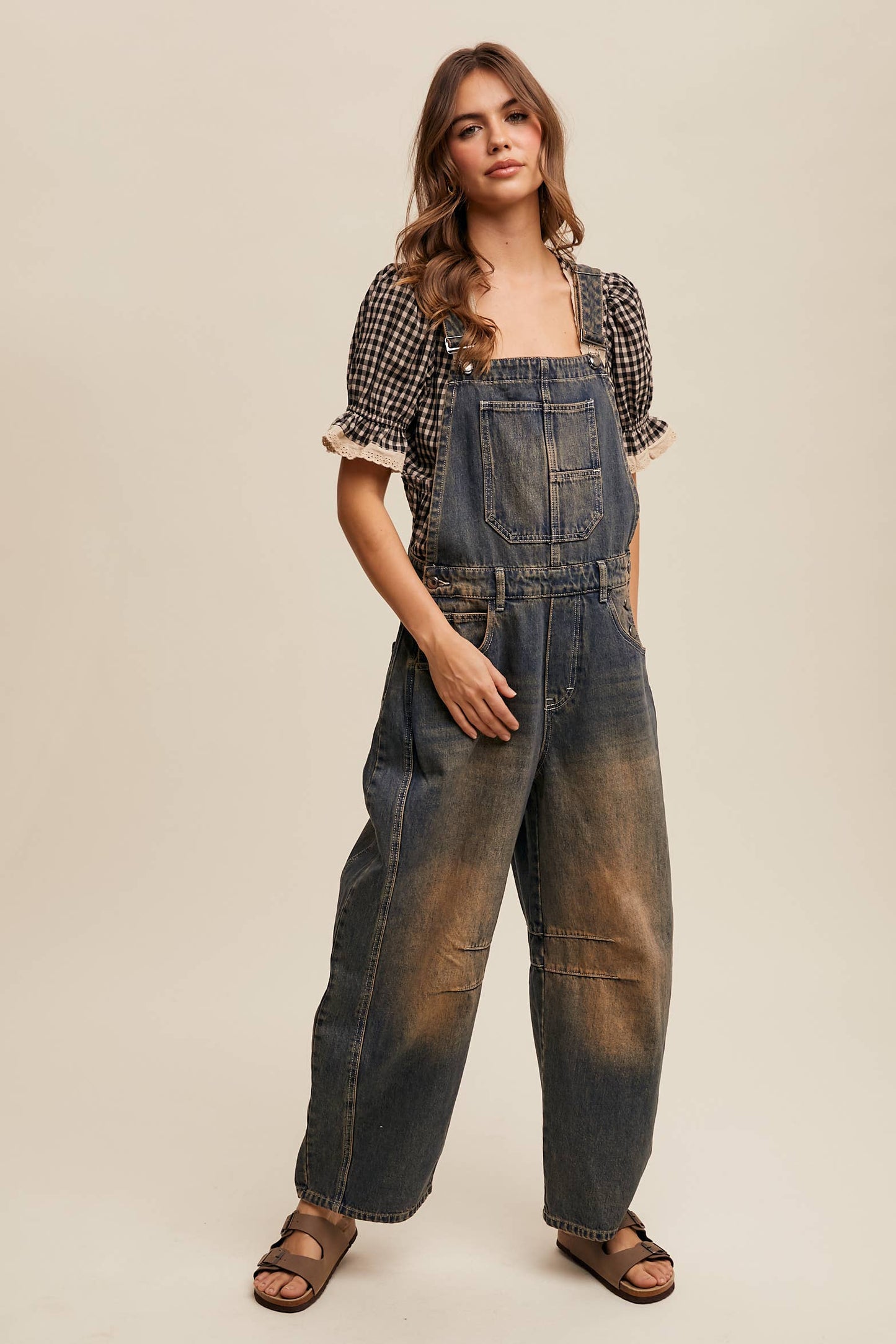 Barrel Jean Denim Overall