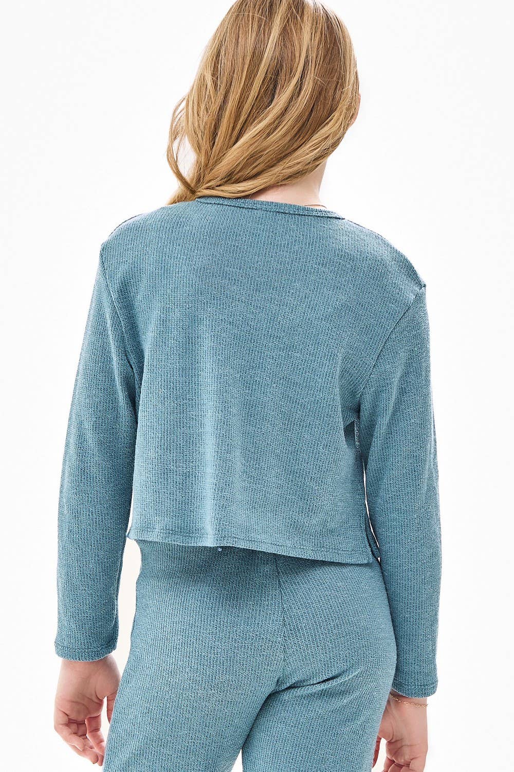 Side Slit Knit Crop Top