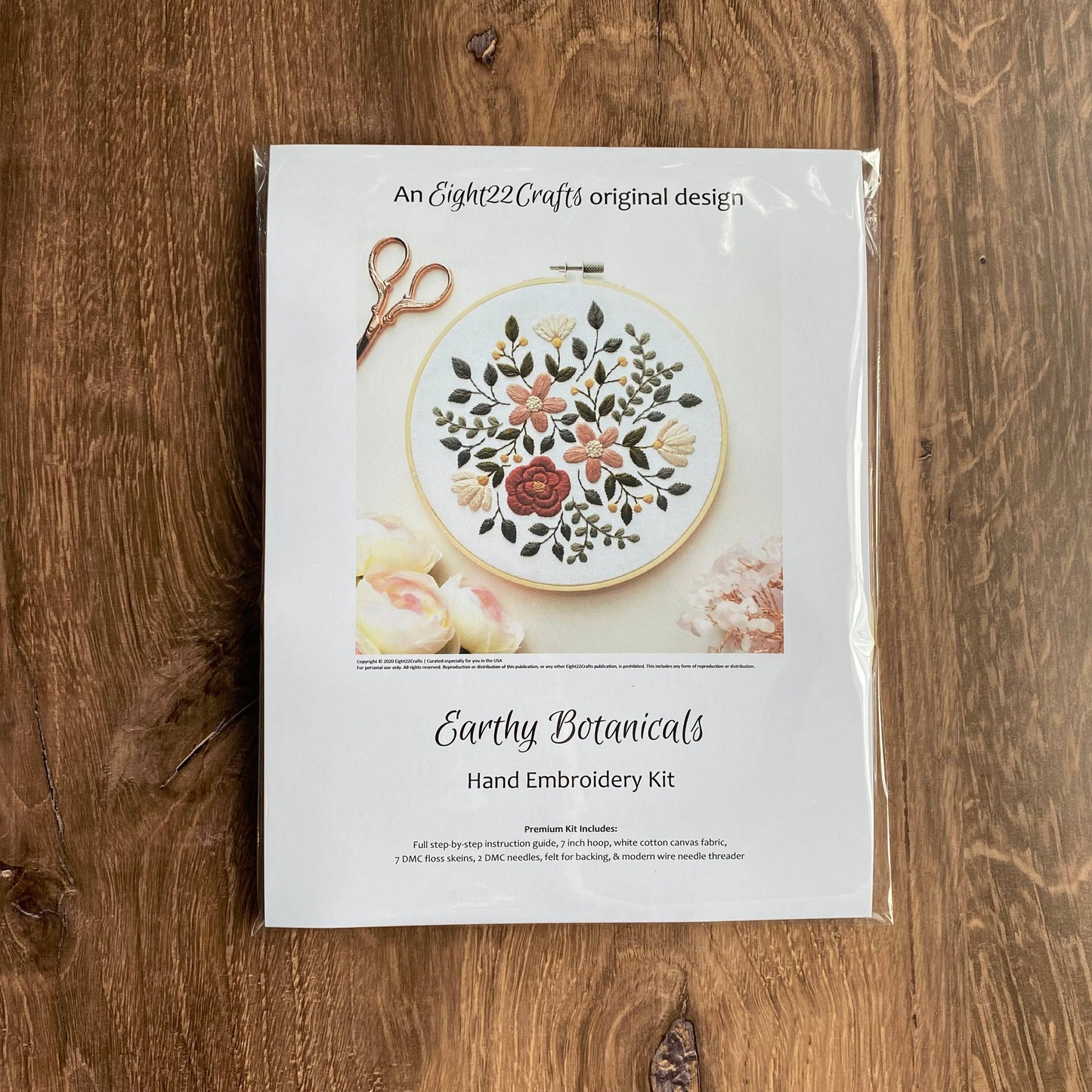 Earthy Botanicals Embroidery Kit