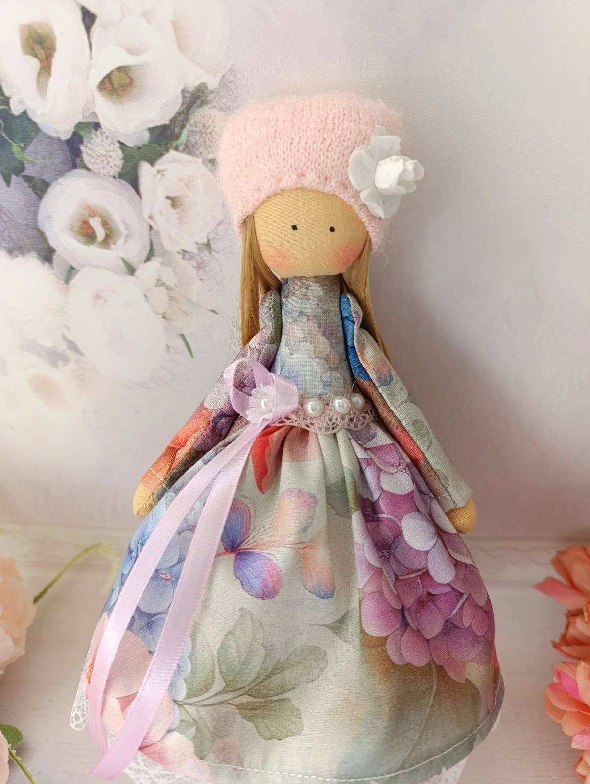 Kaitlyn Doll, Handmade Doll, Cloth Doll, Fabric Doll,