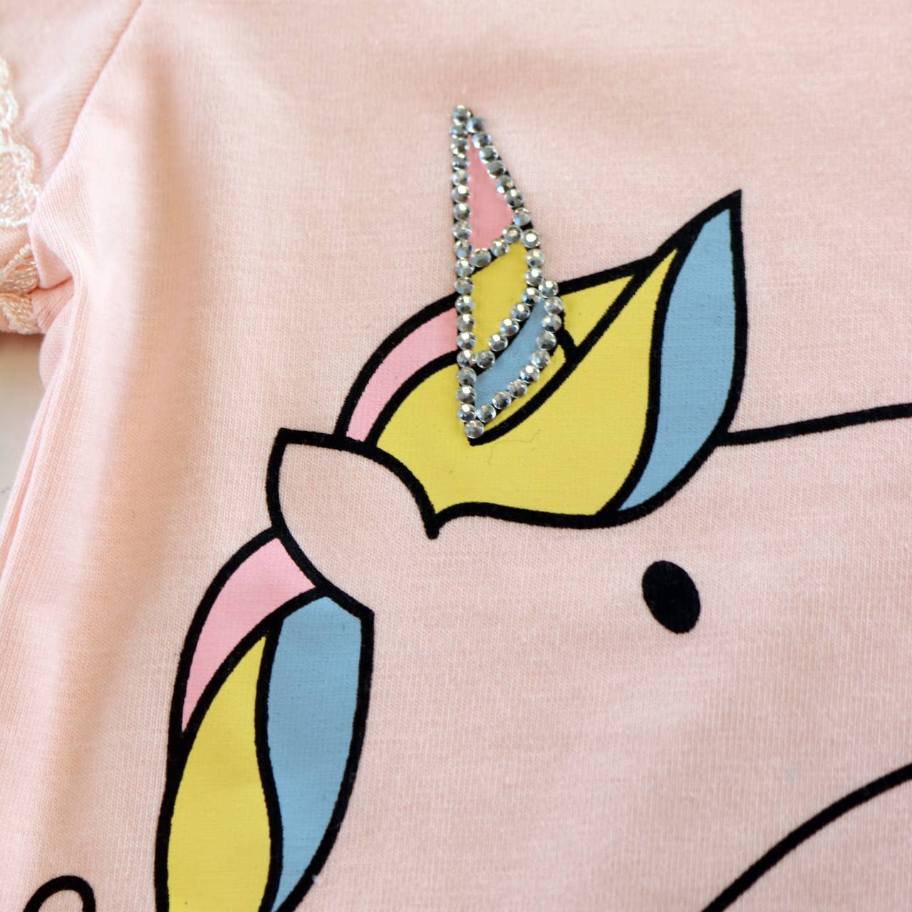 S50 13009 Rhinestone Unicorn Tee