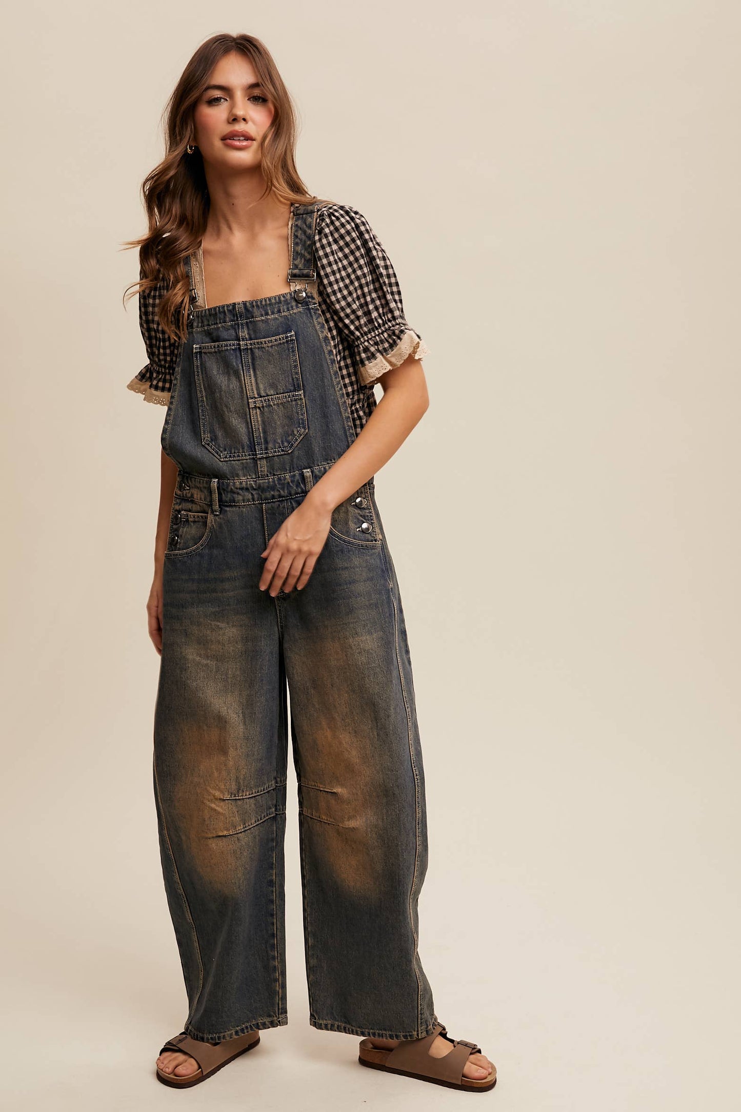Barrel Jean Denim Overall