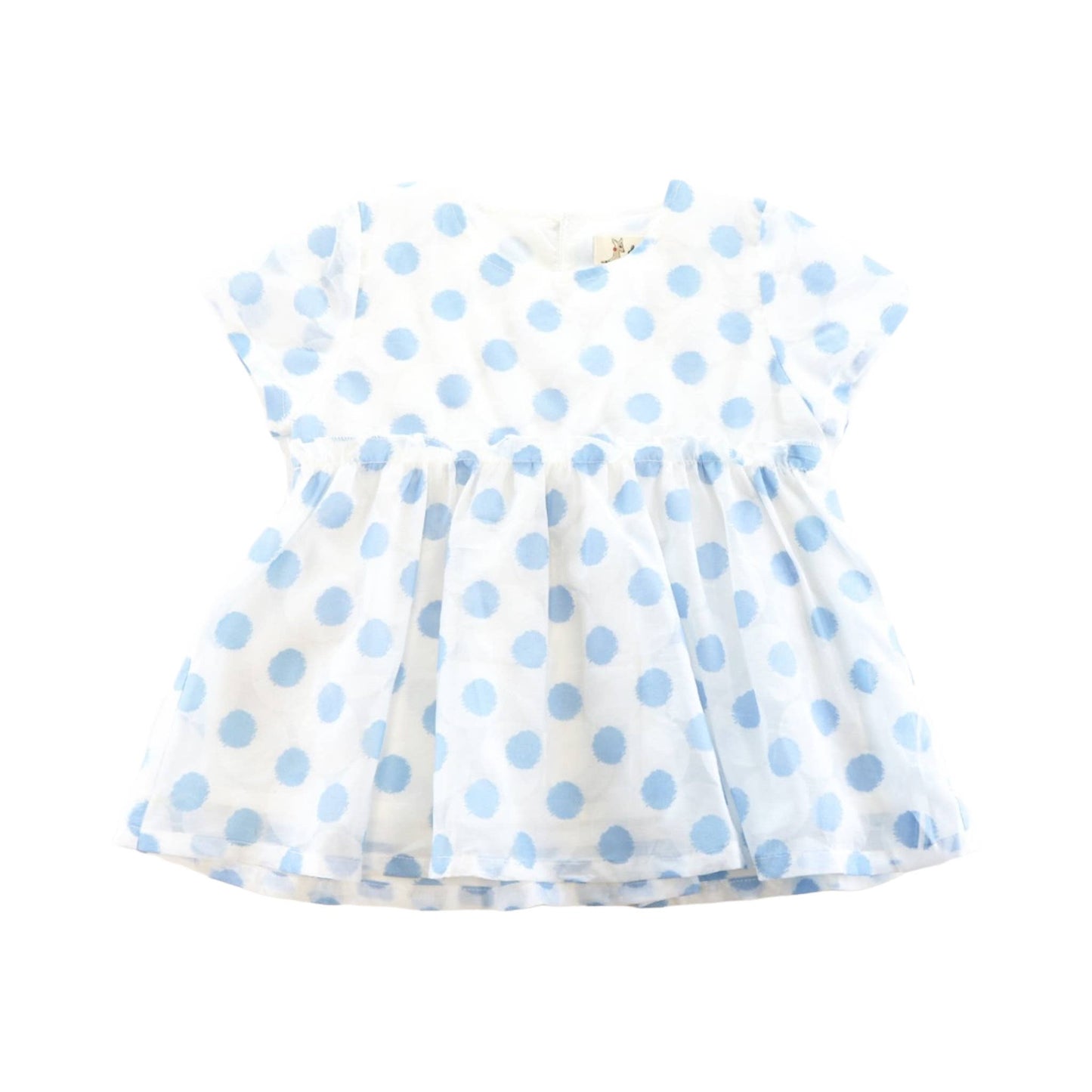 S50 13051-T Dotted Sheer Blouse (2 Colors)