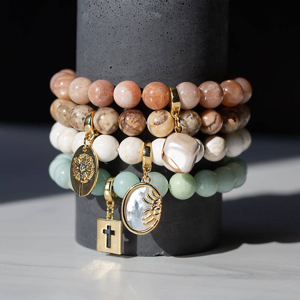 Large Pearl Charm, Charm Bar| Charm Necklace or Bracelet